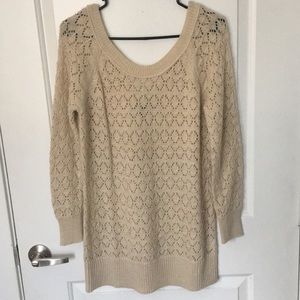 Over the shoulder sweater